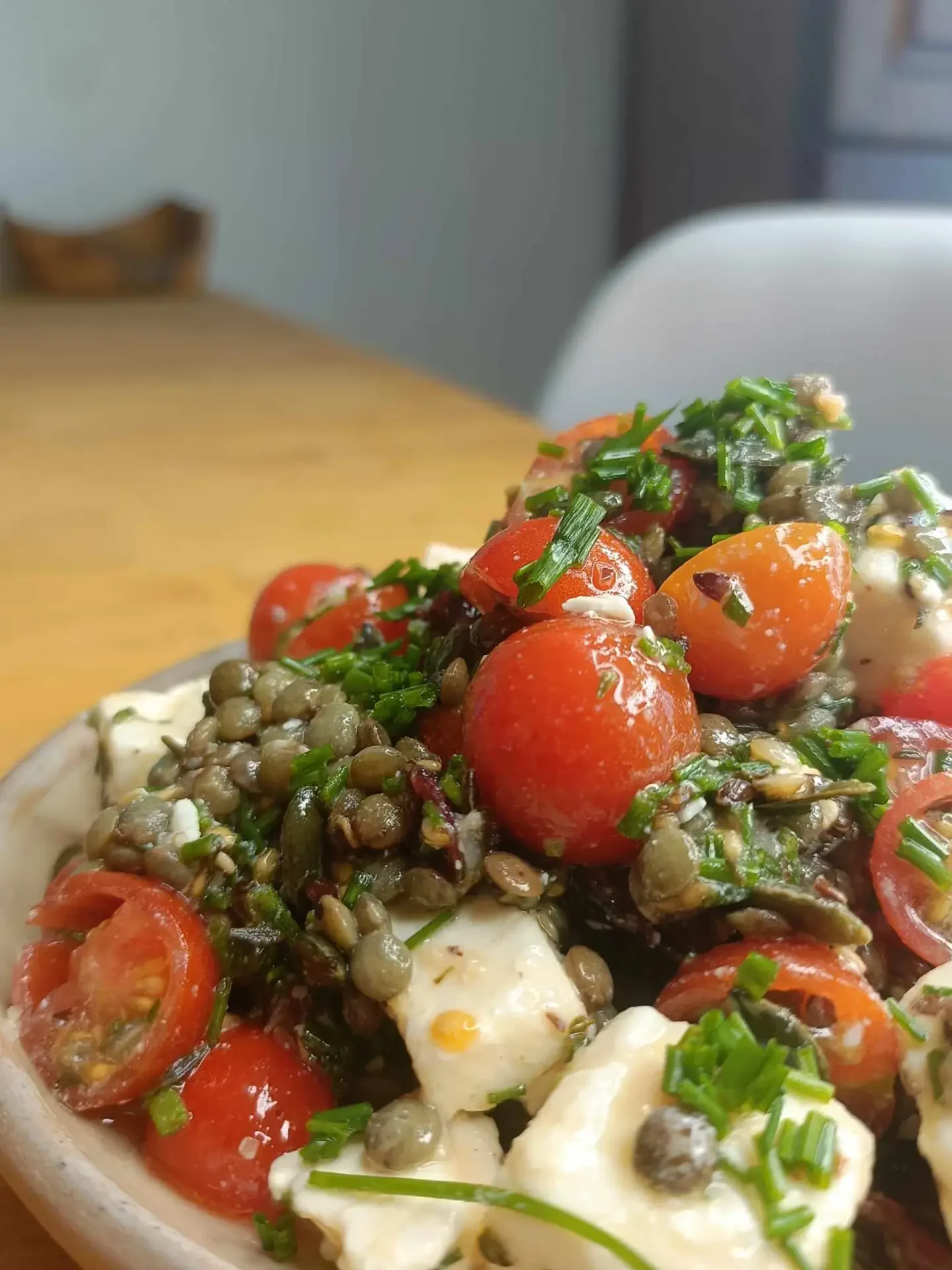 Salade lentilles tomate lin - Lin des Pyrénées